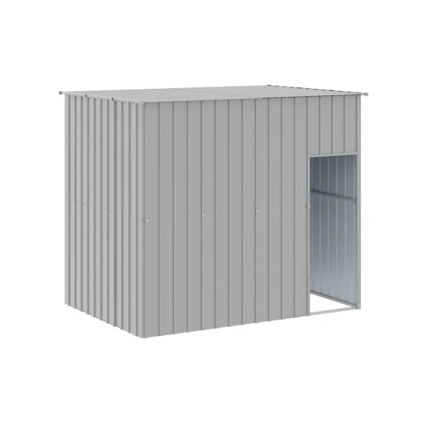 Niche en Métal Gris XXXXL en Acier Galvanisé Niche en Métal Niche métallique Niche Grand Chien