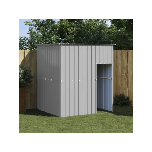 Niche en Métal XXXL Gris en Acier Galvanisé Niche en Métal Niche métallique Niche Grand Chien