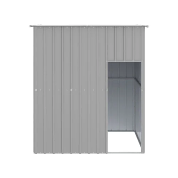 Niche en Métal XXXL Gris en Acier Galvanisé Niche en Métal Niche métallique Niche Grand Chien
