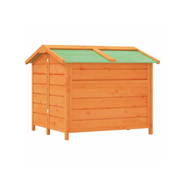 Niche Petit Chien avec Terrasse en Pin Massif Niche Chat Terrasse Niche en Bois