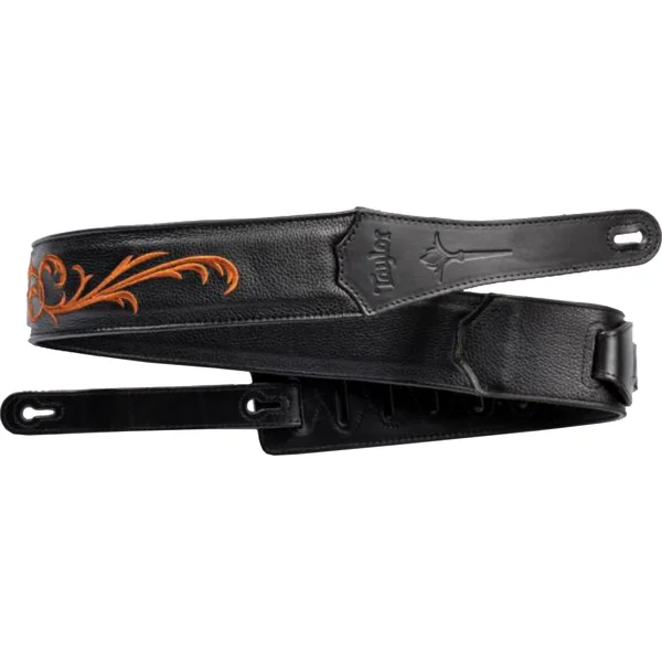 Nouveau 2.5inc. Embroidered Leather Guitar Strap #4119-25