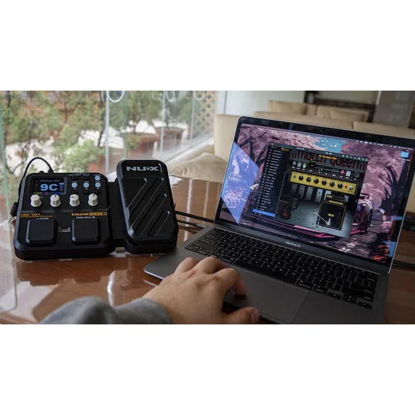 Nux MG101 - Multi-Effet Guitare avec Looper, Boîte à Rythmes & USB-C