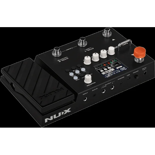 Nux MG400 - Multi-Effet Guitare-Basse-Acoustique avec IR, Looper & Boîte à Rythmes