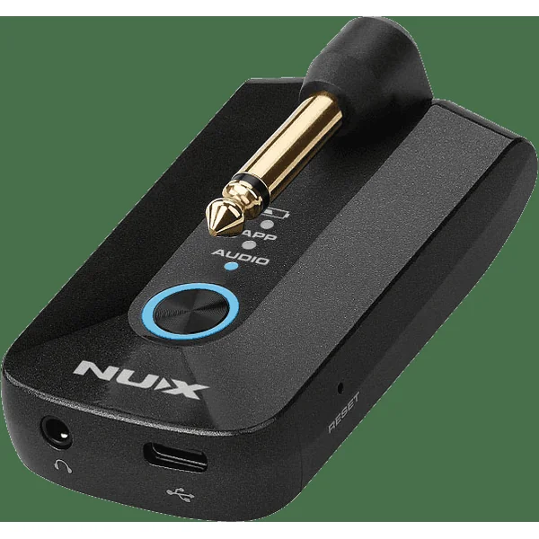 NUX Mighty Plug Pro (MP-3) - Ampli Casque Guitare-Basse avec Interface Audio - BT