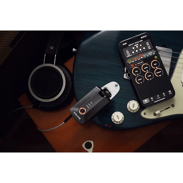 NUX Mighty Plug Pro (MP-3) - Ampli Casque Guitare-Basse avec Interface Audio - BT