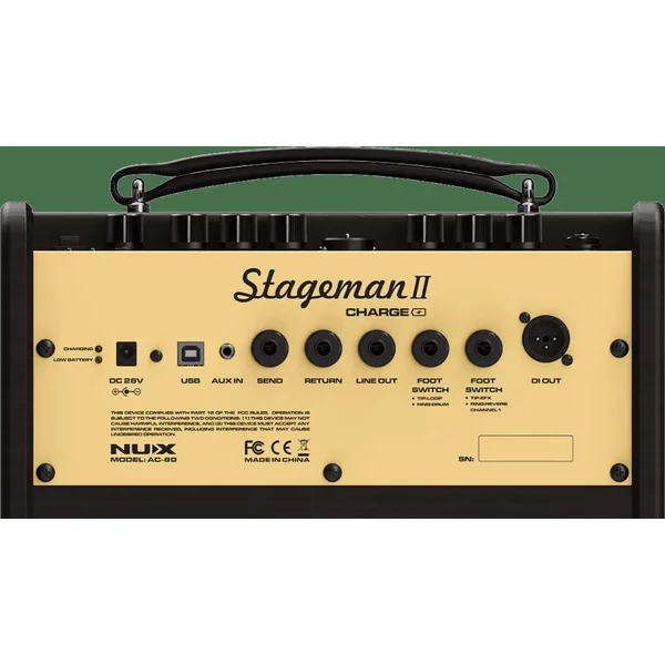 NUX Stageman II AC-80 - Ampli Guitare Acoustique 80W Bluetooth
