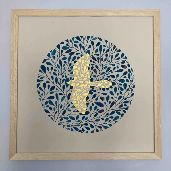 Oiseau bleu – Collection À travers le feuillage – Nathalie Rémond-Callabat