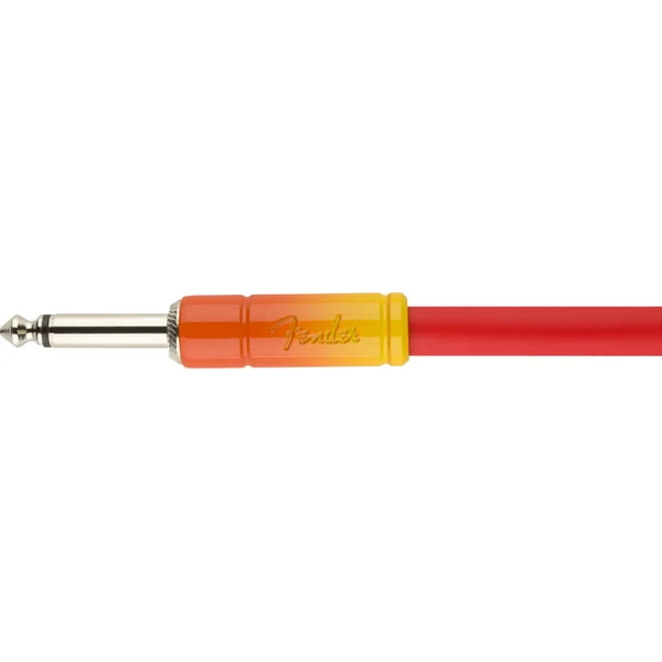 Ombré Instrument Cable, Straight/Straight, 10ft - Tequila Sunrise