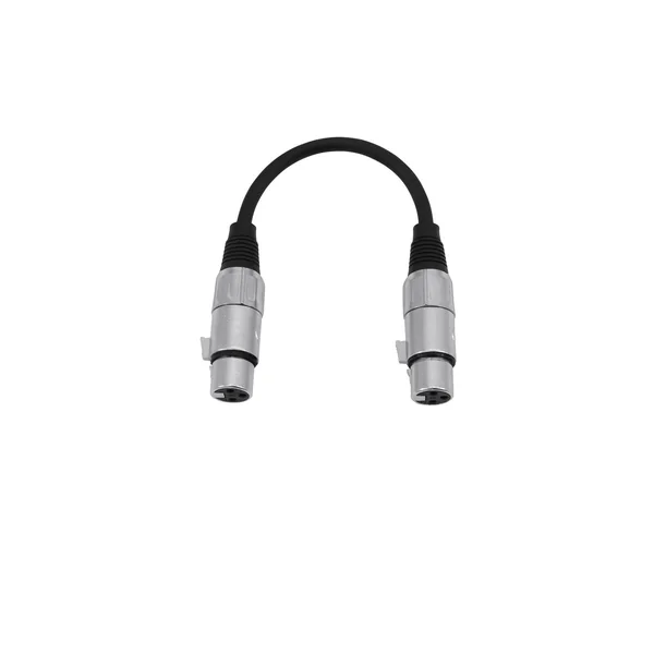 OMNITRONIC Adapter Cable XLR(F)/XLR(F) 0.2m bk