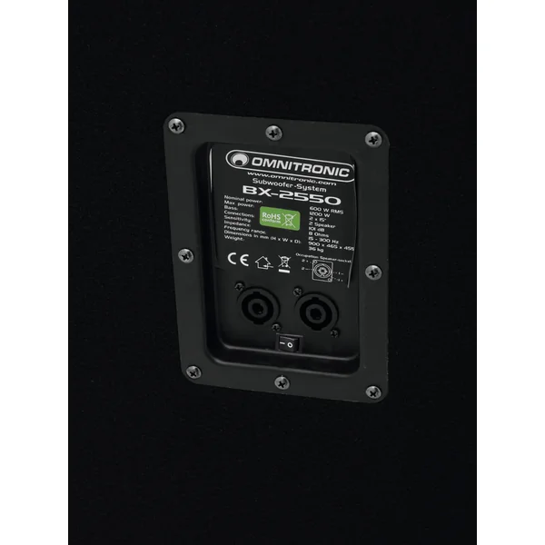 OMNITRONIC BX-2550 Subwoofer 1200W