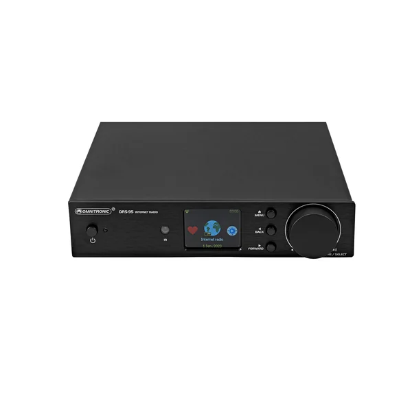 OMNITRONIC DRS-95 Internet Radio with DAB+ and Bluetooth