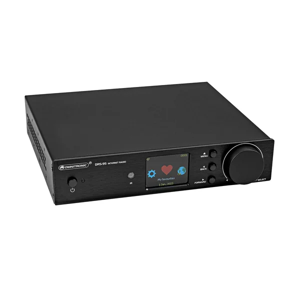 OMNITRONIC DRS-95 Internet Radio with DAB+ and Bluetooth