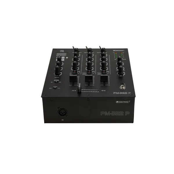 OMNITRONIC PM-322P 3-channel DJ Mixer with Bluetooth & USB Player