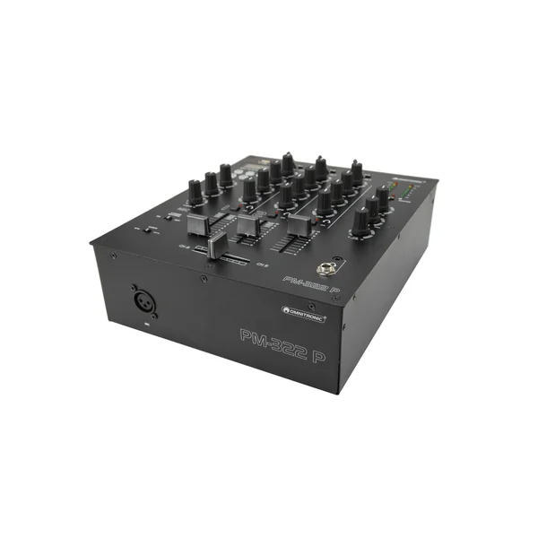 OMNITRONIC PM-322P 3-channel DJ Mixer with Bluetooth & USB Player