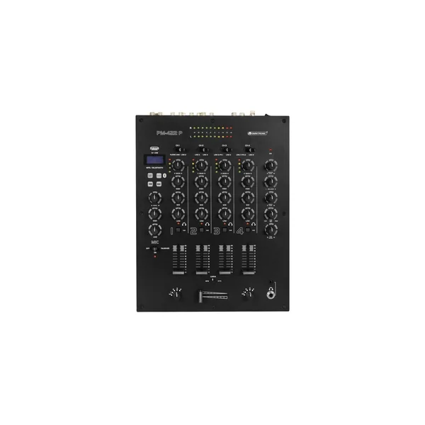 OMNITRONIC PM-422P 4-channel DJ Mixer with Bluetooth & USB Player