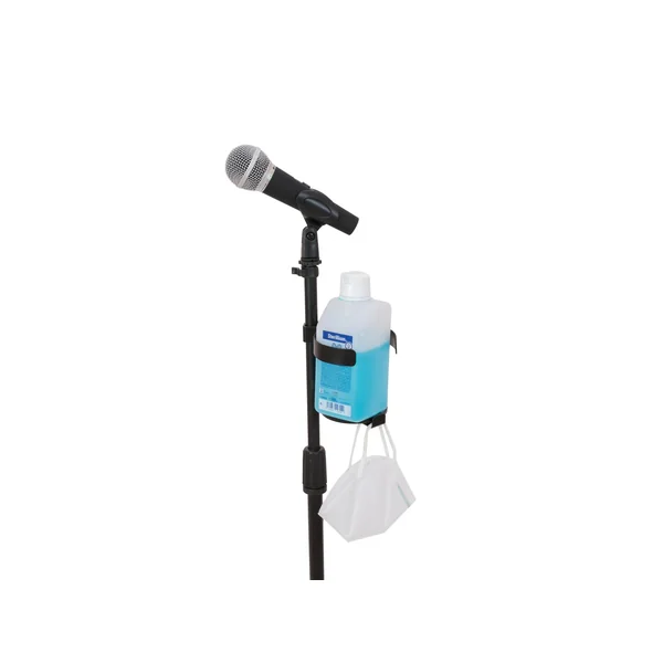 OMNITRONIC Set microphone stand for disinfectant, black