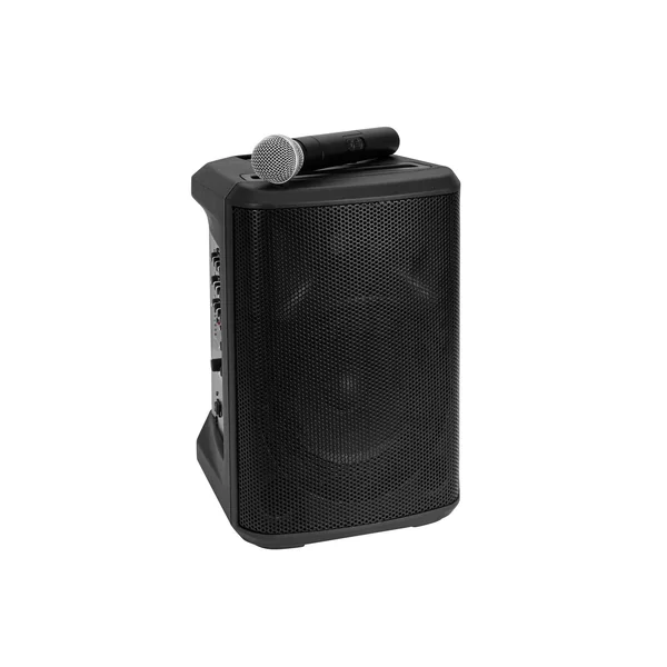 OMNITRONIC Set PORTY-8A Drahtlos-PA-System + Bodypack Transmitter incl. Headset + Soft Bag