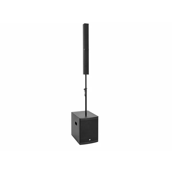 OMNITRONIC Set ROD-1283 active column speaker system + speaker stand + cover set