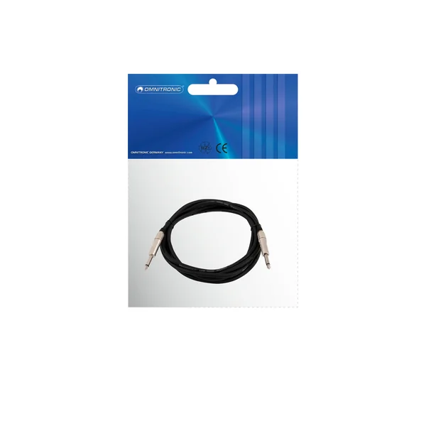 OMNITRONIC Speaker Cable Jack 2x1.5 1.5m bk