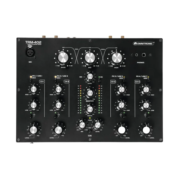 OMNITRONIC TRM-402 4-channel Rotary Mixer
