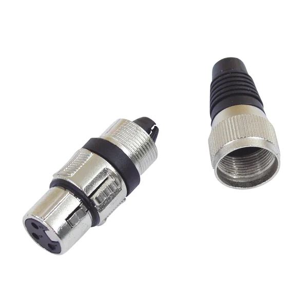 OMNITRONIC XLR socket 3-pin bk 10x