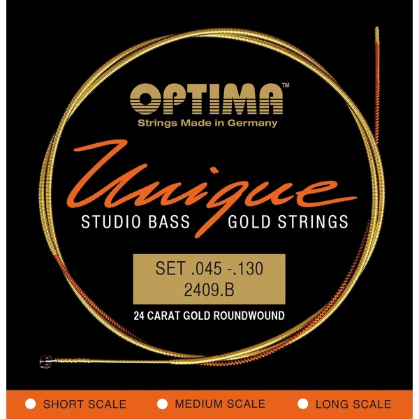 Optima E-Bass Strings Unique studio golden strings - 5-str. long sc. (2409B)