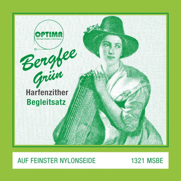 Optima Strings for zither Harp/air resonance zither nylon green 1321 - Set (1321.MSBE)