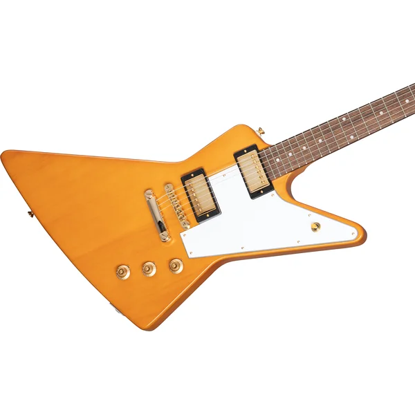 Original 1958 Explorer Korina White Pickguard - aged natural
