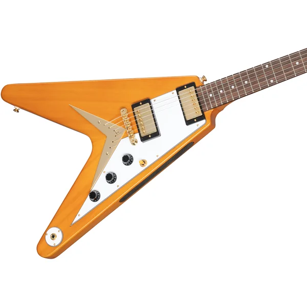 Original 1958 Flying V Korina White Pickguard LH - aged natural
