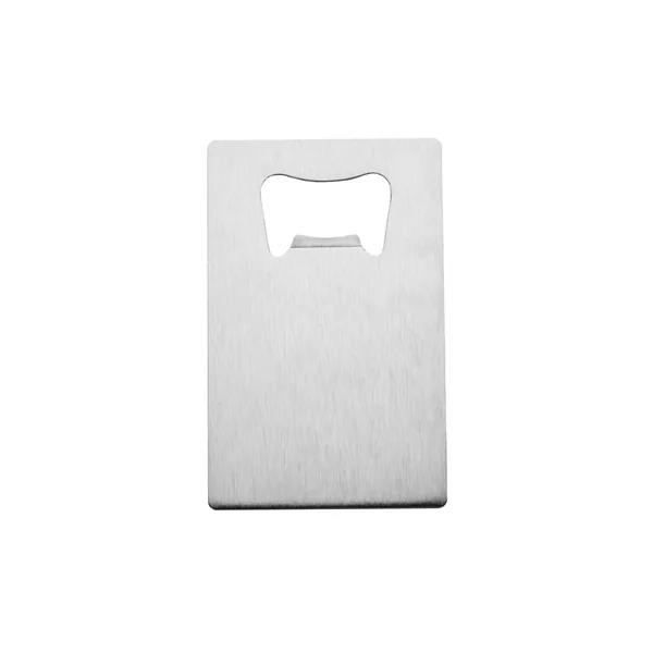 Ouvre-bouteille en forme de carte de crédit argentée (10 pcs)