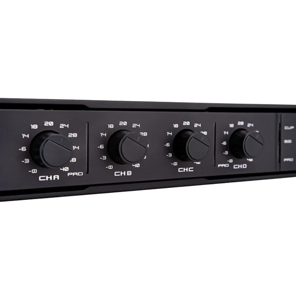 PA-500.4 Amplificateur de puissance 4 x 500 Watts 100 Volts