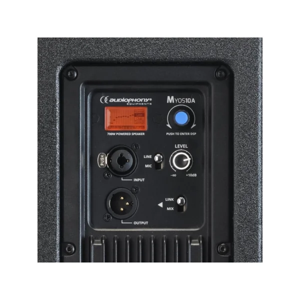Pack 2x Enceintes Actives Myos10A 700W + Housses + pieds + Câbles XLR 10m