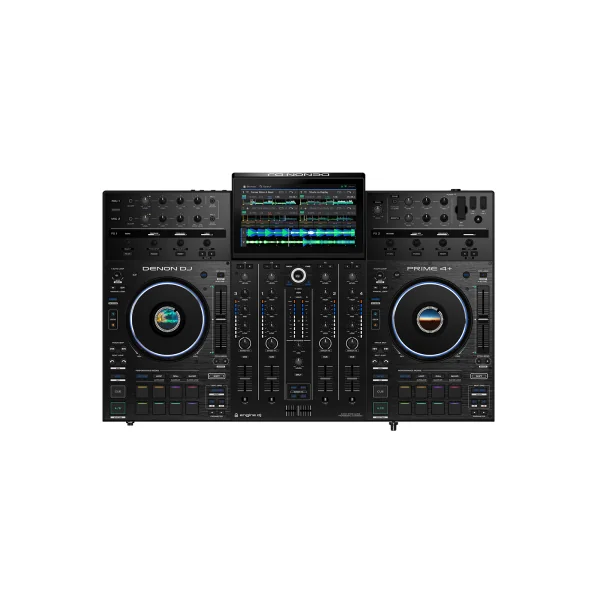 Pack DenonDJ Prime4+ : Contrôleur 4 voies + Écran 10,1" + Flightcase