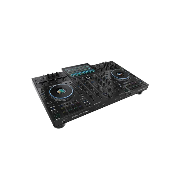 Pack DenonDJ Prime4+ : Contrôleur 4 voies + Écran 10,1" + Flightcase