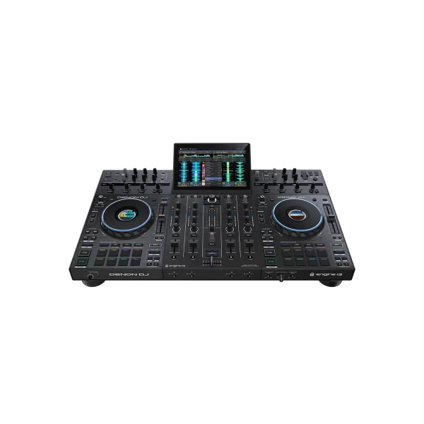 Pack DenonDJ Prime4+ : Contrôleur 4 voies + Écran 10,1" + Flightcase