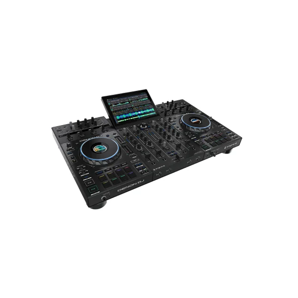 Pack DenonDJ Prime4+ : Contrôleur 4 voies + Écran 10,1" + Protection Deck Saver