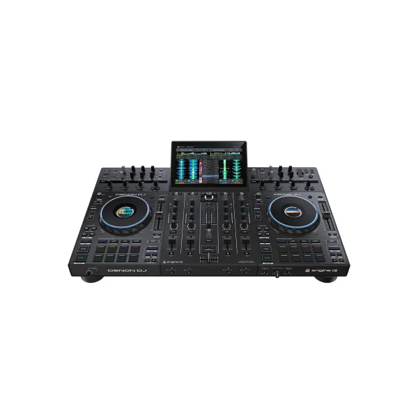 Pack DenonDJ Prime4+ : Contrôleur 4 voies + Écran 10,1" + Protection Deck Saver