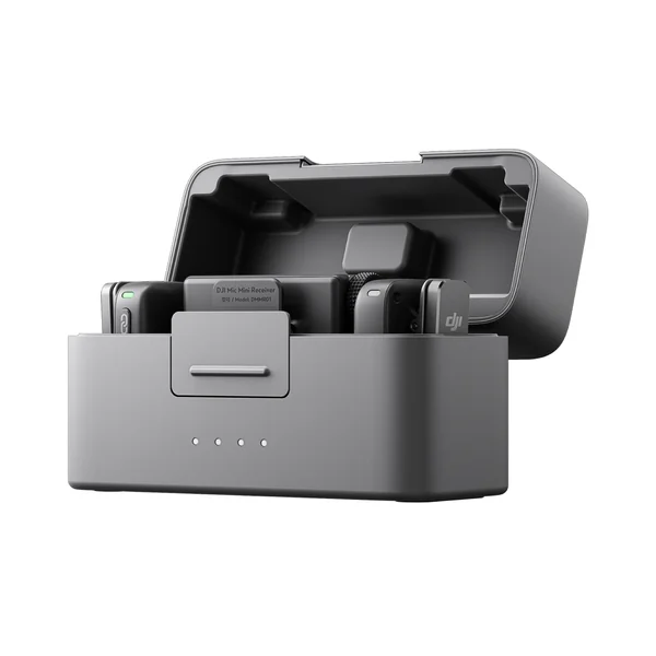 Pack DJI Mic Mini (2 TX + 1 RX + Boîtier de recharge) + Adaptateur pour téléphone mobile (Lightning)