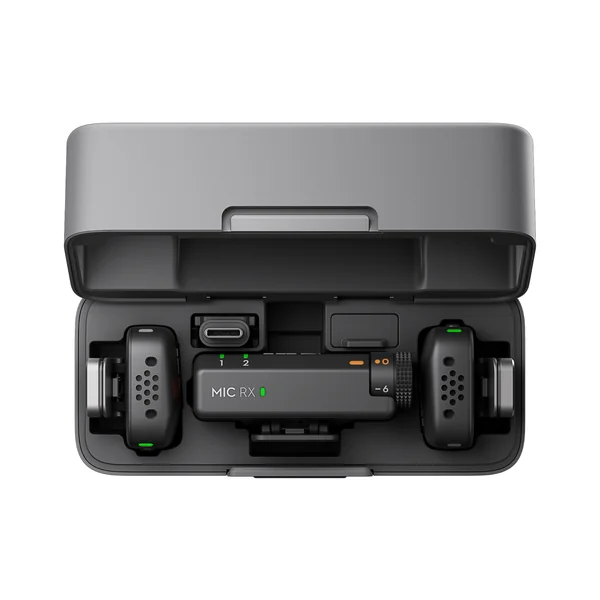 Pack DJI Mic Mini (2 TX + 1 RX + Boîtier de recharge) + Adaptateur pour téléphone mobile (Lightning)