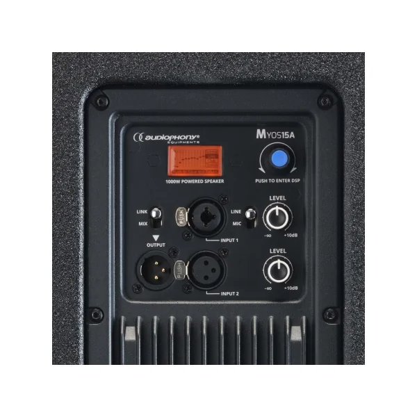 Pack Enceintes Actives Audiophony Myos15A 15" 1000W + Housses & Accessoires