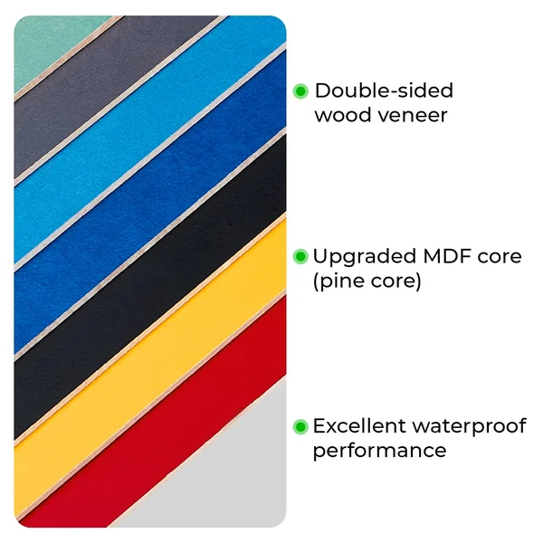 Panneau MDF multicolore de 3 mm (10 pcs)