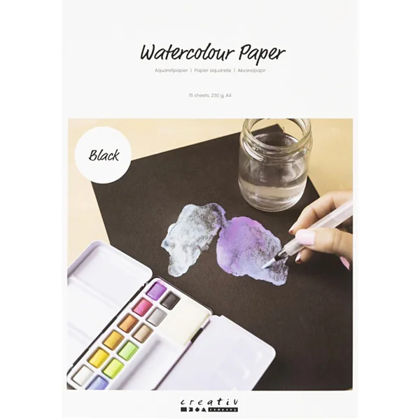 Papier aquarelle noir A4 230 g