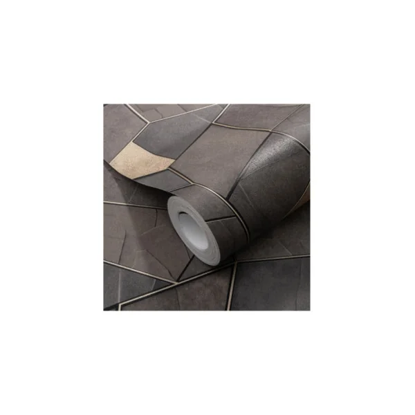 Papier Peint ERISMANN Collection ELLE DECORATION 4 10445-37 Gris or