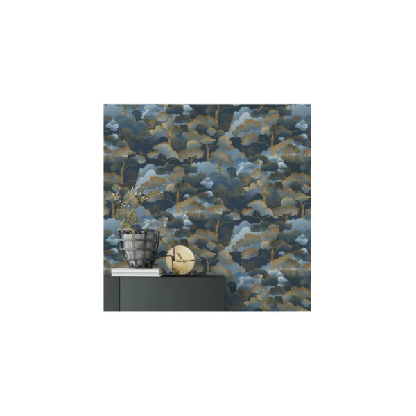 Papier Peint ERISMANN Collection ELLE DECORATION 4 10448-08 Bleu