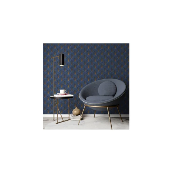 Papier Peint ERISMANN Collection ELLE DECORATION 4 10451-08 Bleu