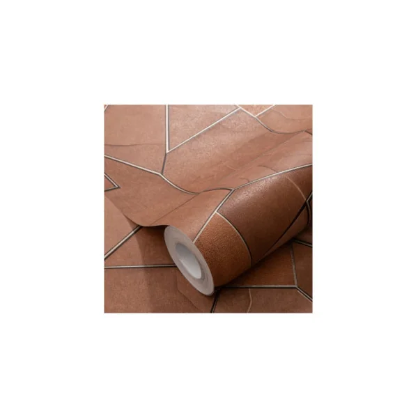 Papier Peint ERISMANN Collection ELLE DECORATION 4 12217-13 Terracotta