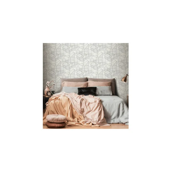 Papier Peint ERISMANN Collection ELLE DECORATION 4 12217-31 Gris argent