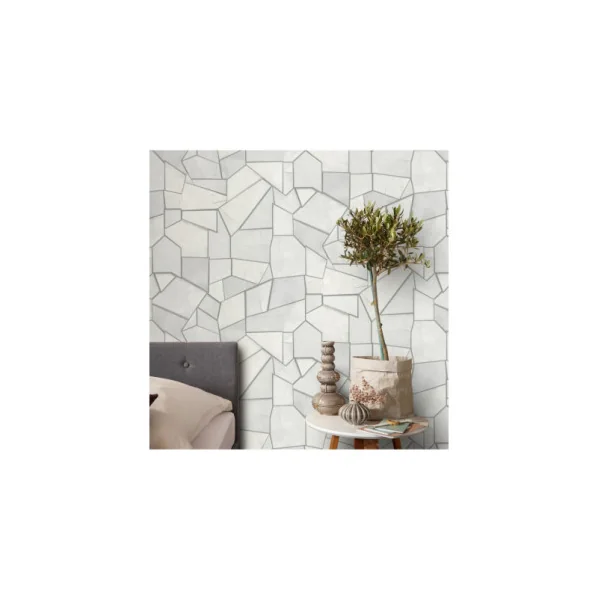 Papier Peint ERISMANN Collection ELLE DECORATION 4 12217-31 Gris argent