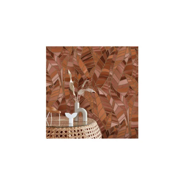 Papier Peint ERISMANN Collection ELLE DECORATION 4 12218-13 Terracotta