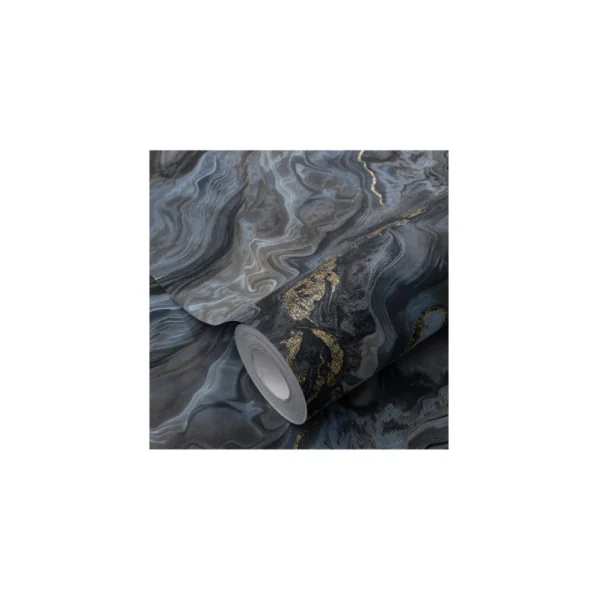 Papier Peint ERISMANN Collection ELLE DECORATION 4 12219-08 Bleu or